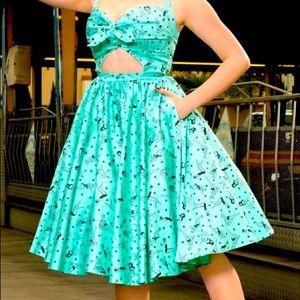 Pinup Couture Renee Dress in Mint Pinup Girl